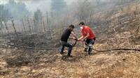 Kastamonu_UMKE_kayıp vatandaşı arama kurtarma çalışaması esnasında karşılaştıkları orman yangınını söndürme çalışmalarına destek oldu